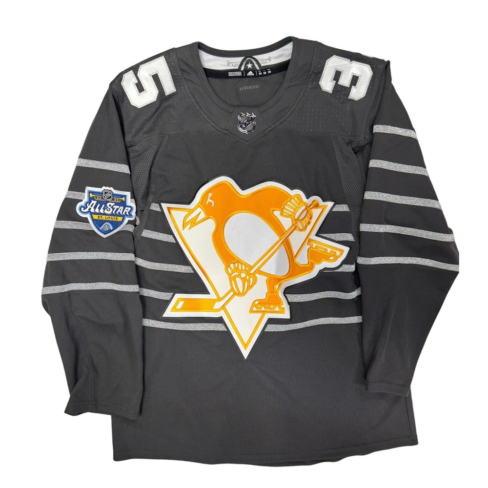 Adidas Tristan Jarry Pittsburgh Penguins 2020 NHL All-Star Jersey Grey Mens 50